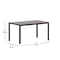 Flash Furniture Gray/Gray 55in x 31in Outdoor Patio Dining Table SB-TB269-GRY-GG - alternate 4
